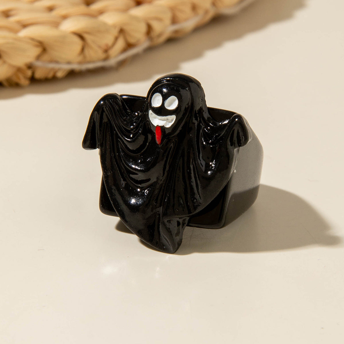 Wholesale  Resin Ghost Pumpkin Ghost Ring
