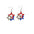 Wholesale Independence Day earrings American flag alloy diamond earrings