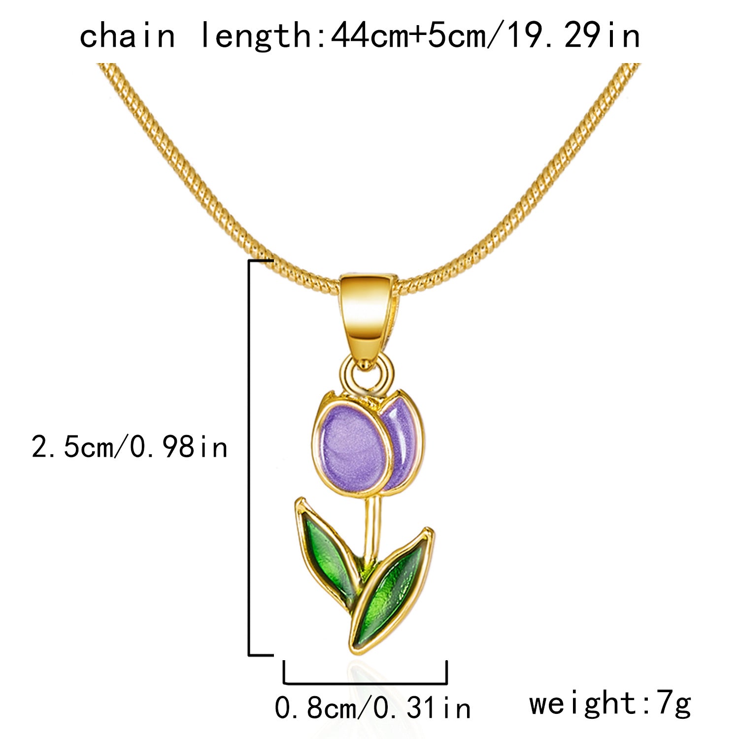 Wholesale tulip necklace bracelet anklet suit