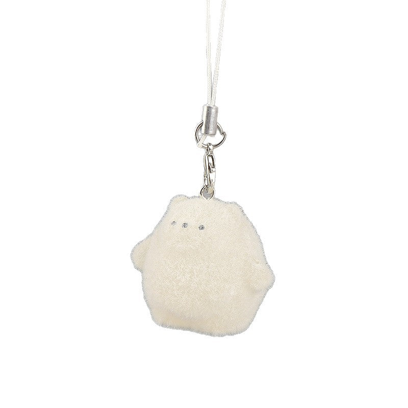 Wholesale Cute cartoon resin polar bear mobile phone chain
