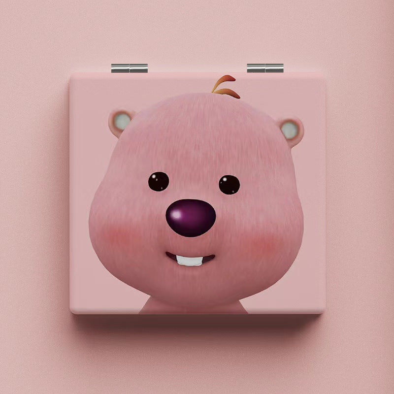 Wholesale Cartoon Cute Folding Mirror Portable Makeup Mirror ACC-MR-Haic005