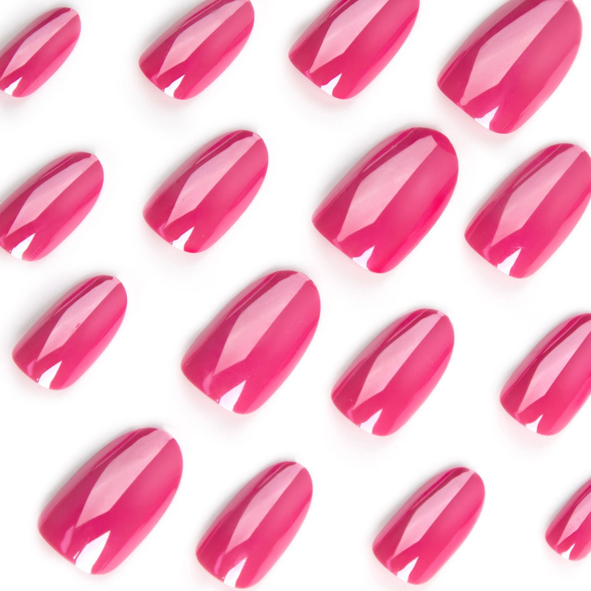 Wholesale 24 Pieces/box Rose Red Laser Press-on Nails Kits Nail Stickers ACC-NS-LeFan042