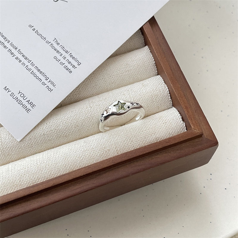 Wholesale Colored Zirconia Heart Open Ring ACC-RS-Chuyu002