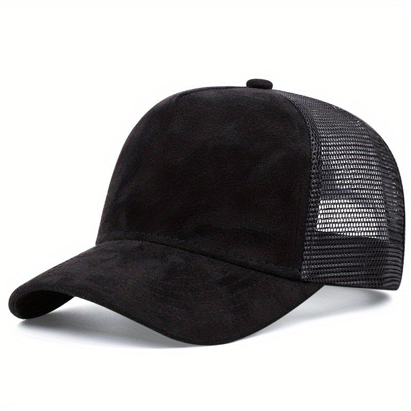 Wholesale Solid Color Cotton Suede Mesh Hat Baseball Cap ACC-HT-QiNiao005