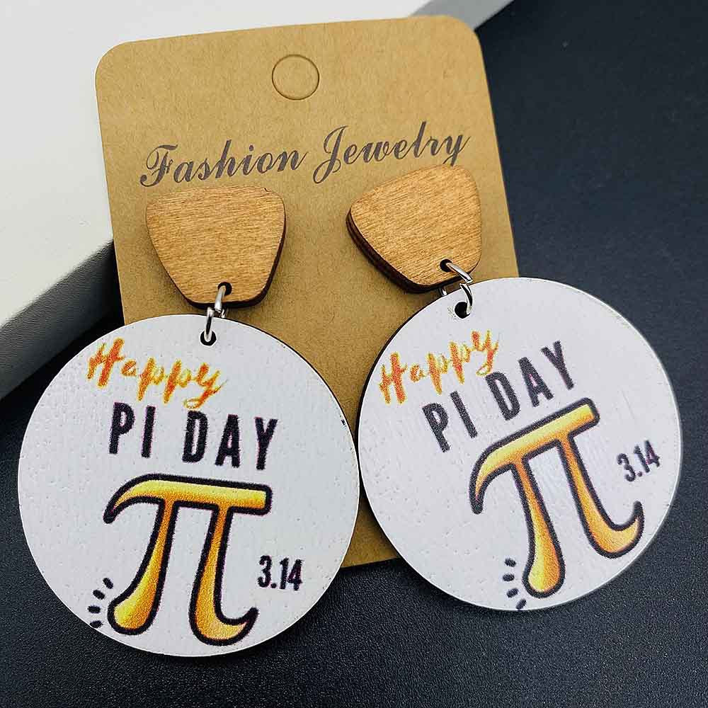 Wholesale Graduation Season Jewelry Book Pencil Wooden Earrings