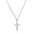 Wholesale Vacuum Plating 18K Clavicle Chain Stainless Steel Cross Necklace