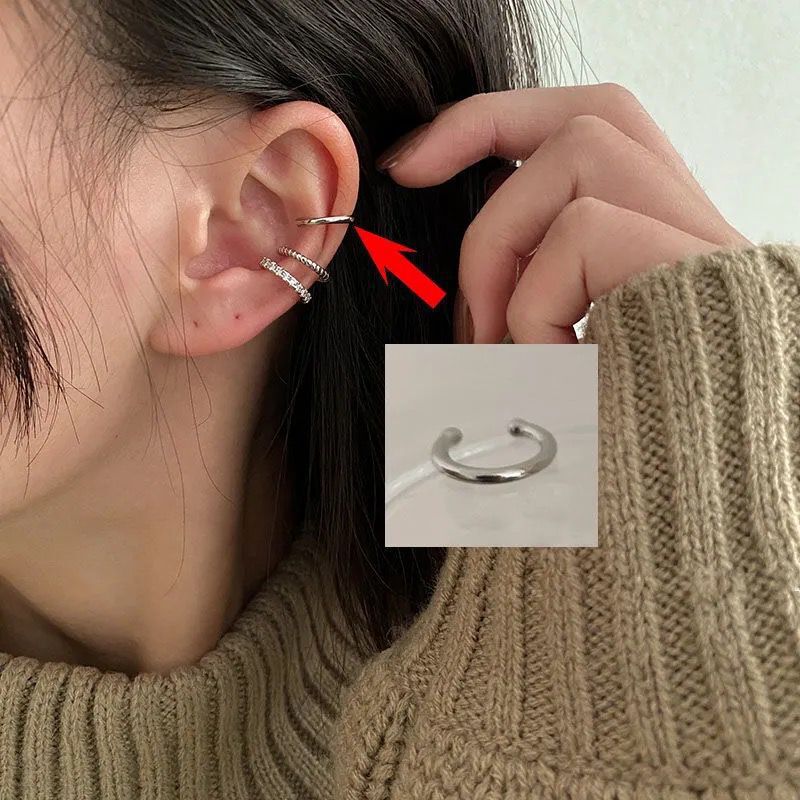 Wholesale Fashion Retro Ear Cuff Simple Semicircle Design Everyday Jewelry Accessory