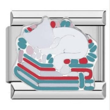 Wholesale Italian Charm Bracelet 9mm DIY Splicing Cute Dog Stainless Steel Composable Bracelet