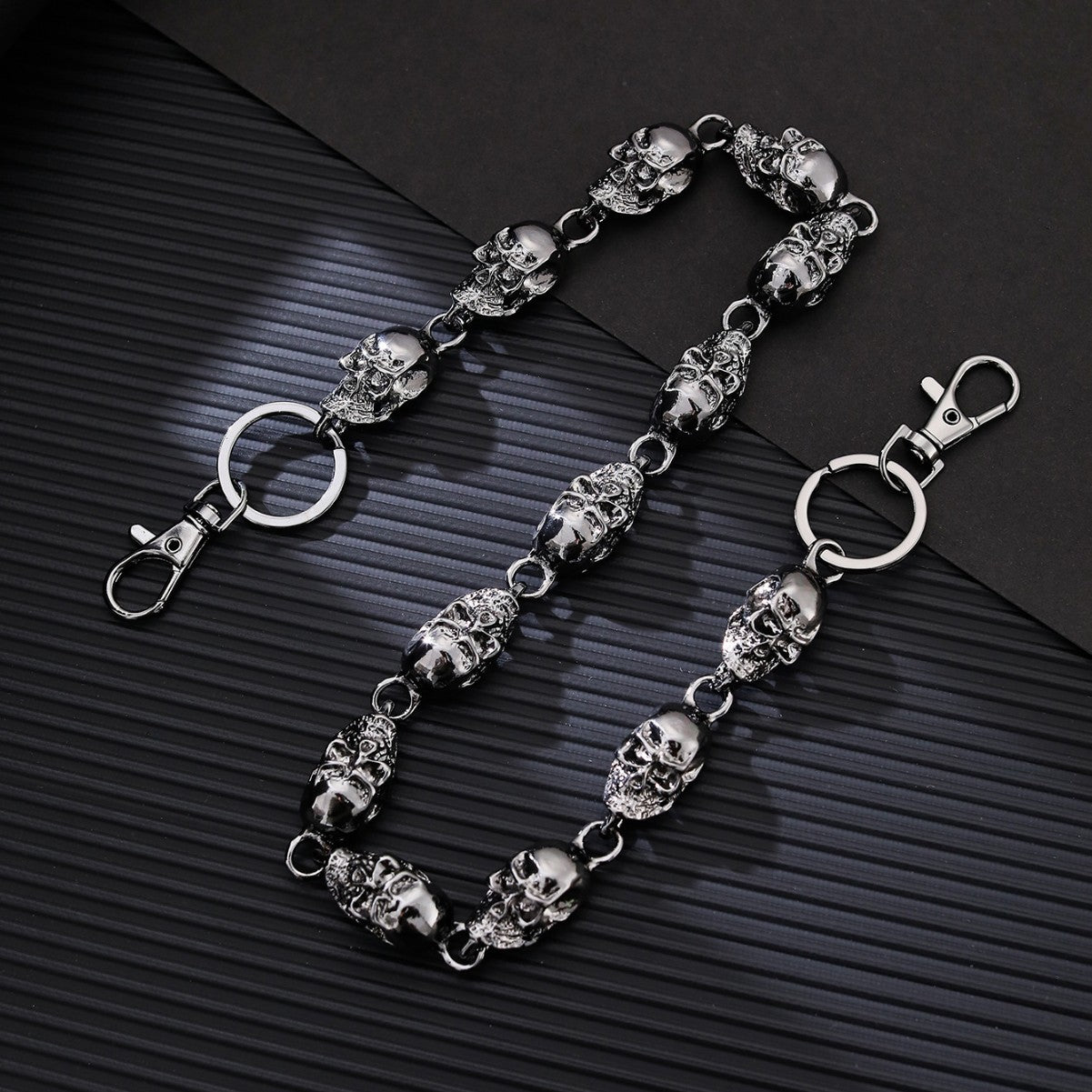 Wholesale Metal Skull Denim Pants Chain Necklaces