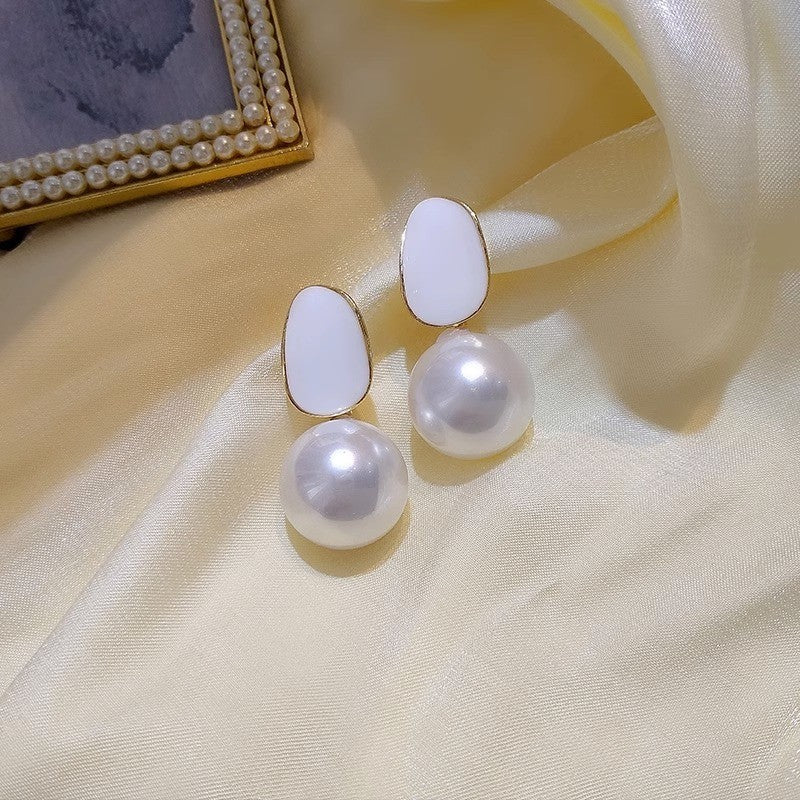 Wholesale Vintage 925 Large Pearl Earrings ACC-ES-Yixin006