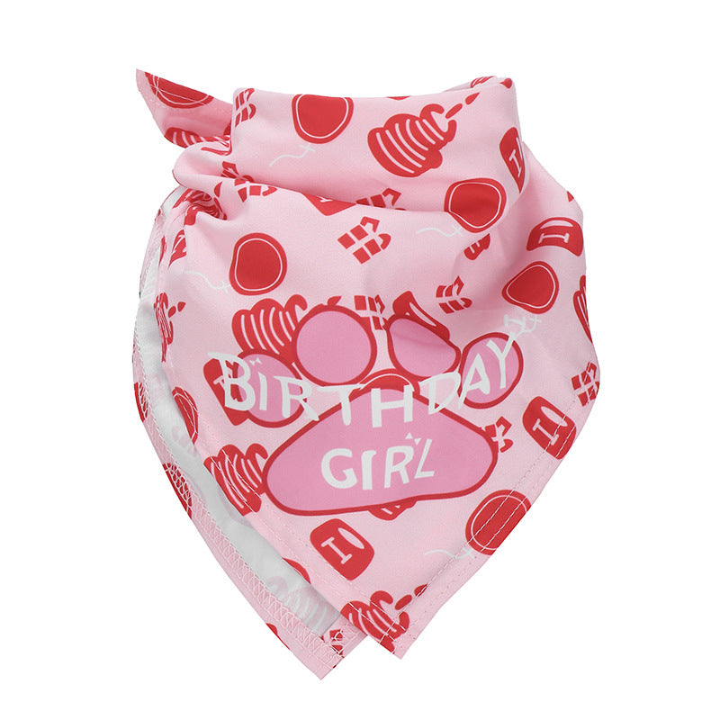 Wholesale Red Polyester Pet Triangle f For Dog Cat Birthday Party Gift Accessory