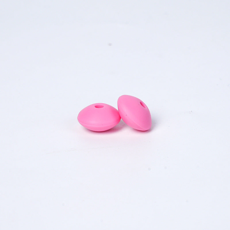 Wholesale 100PCS/PACK Small Spacer Beads 12mm Silicone Color Round
