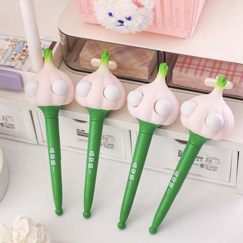 Wholesale  decompression pen creative garlic modeling pinch decompression pen ballpoint pen