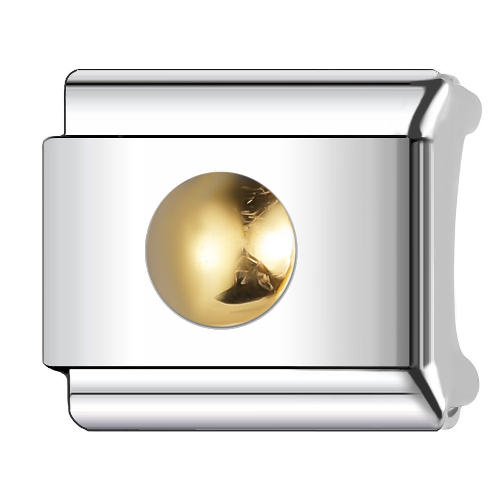 Wholesale 5pcs Italian Charm Bracelet 9mm DIY Splicing Cute Creative Stainless Steel Composable Bracelet