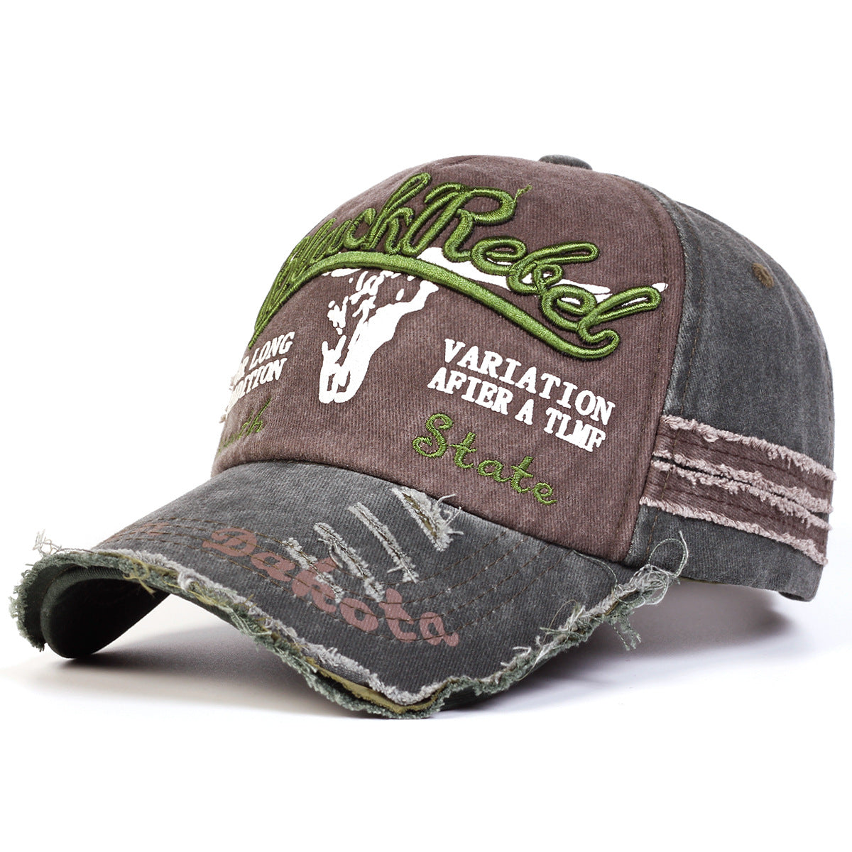 Wholesale Vintage Embroidered Letter Washed Baseball Cap