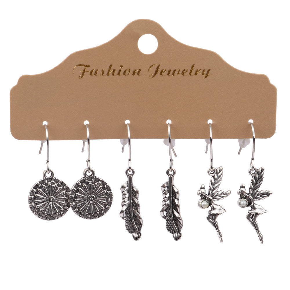 Wholesale Tassel Earrings Set,  Alloy Dripping Oil Water Drop Design,  Fashion Accessory for Party
