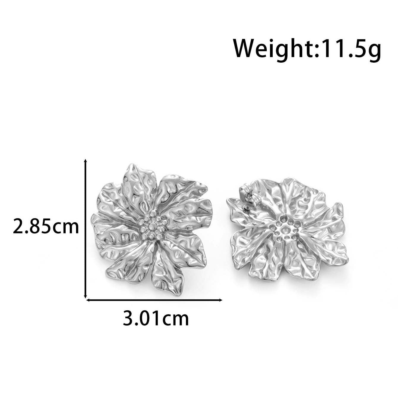 Wholesale  irregular drop-shaped love titanium steel liquid high-grade temperament  light luxury earrings
