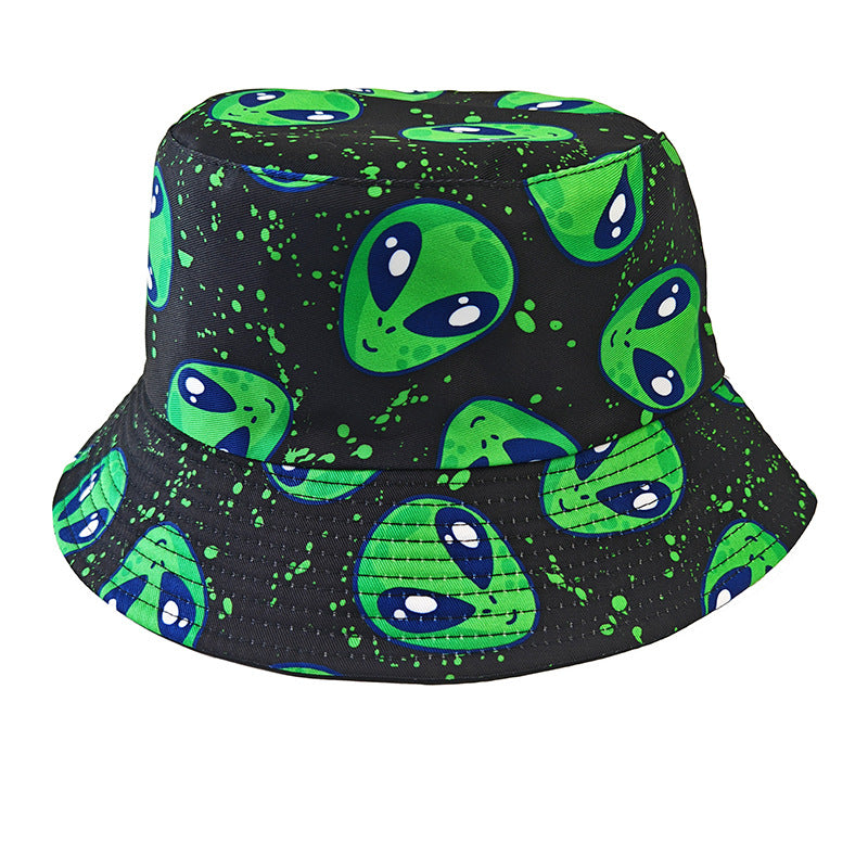 Wholesale Happy Birthday Printed Bucket Hat for Outdoor Sun Protection Fashion Accessory