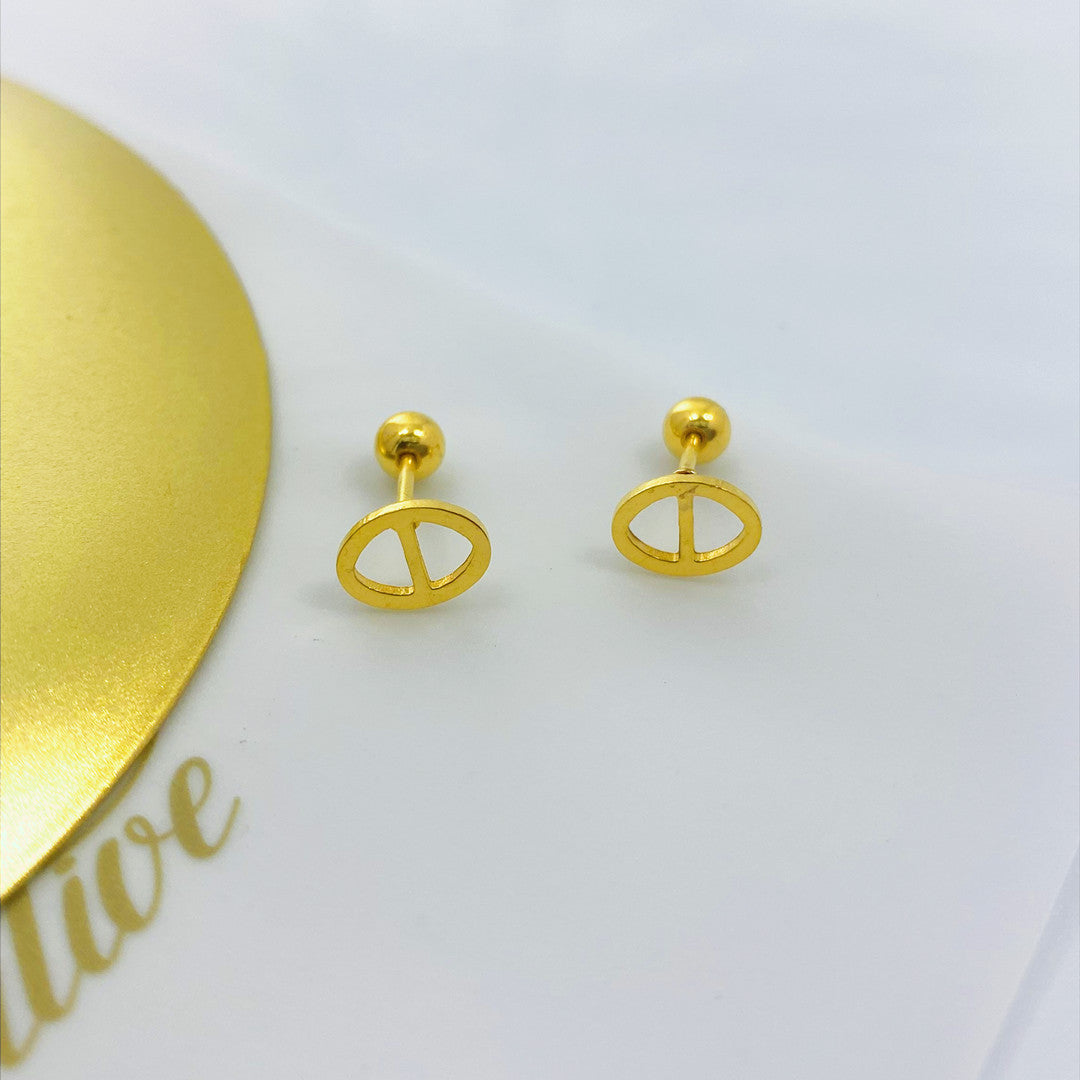 Wholesale Titanium Steel Non-fading Screw Mini Earrings ACC-ES-YZXW001