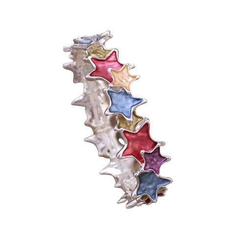 Wholesale Colorful Star Pattern Handmade Oil Painted Bracelet