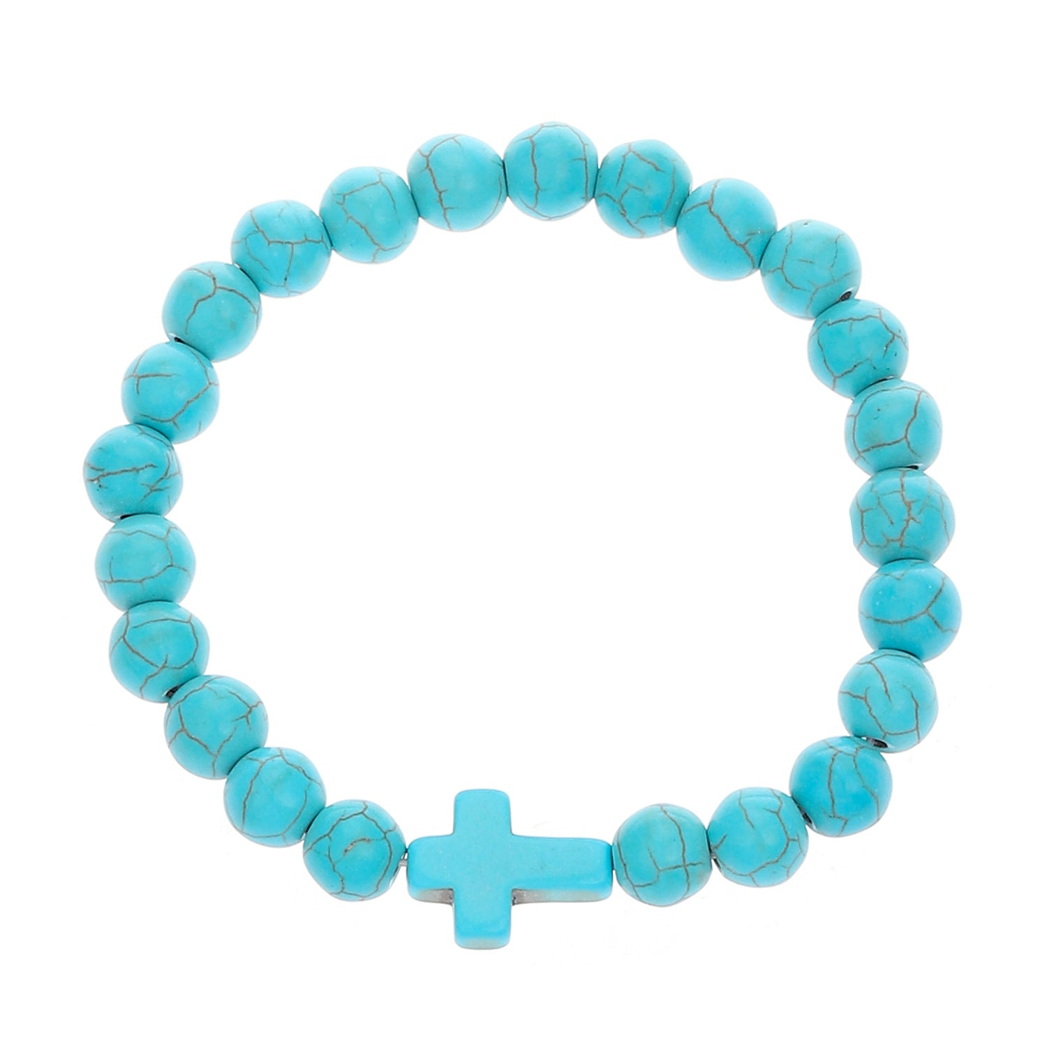 Wholesale Bohemian Turquoise Bead Bracelet Cross Starfish Turtle Design Fashion Accessory Gift for Resale