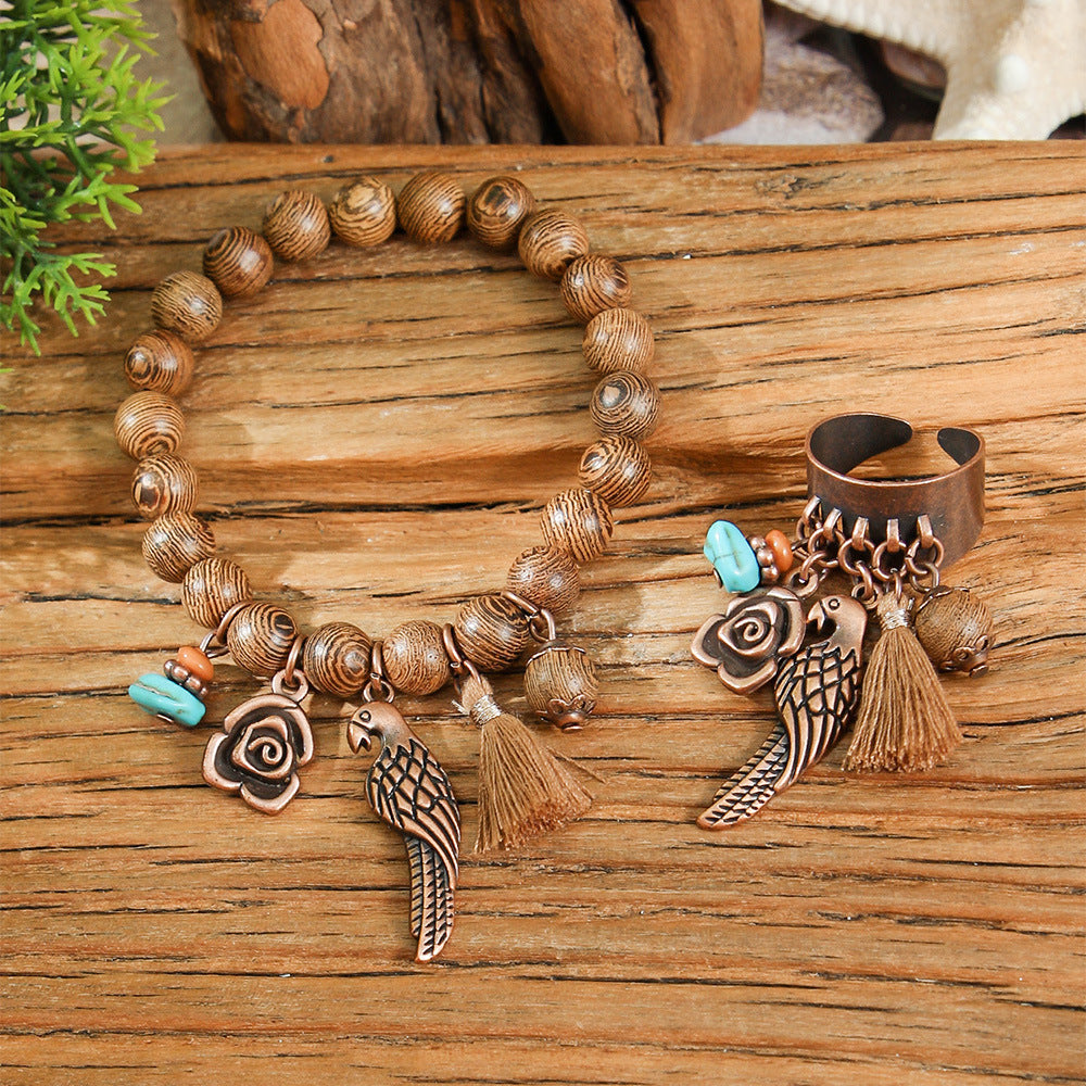 Wholesale Ethnic Style Leopard and  Jewelry Set Alloy Electroplated Fashion Accessory