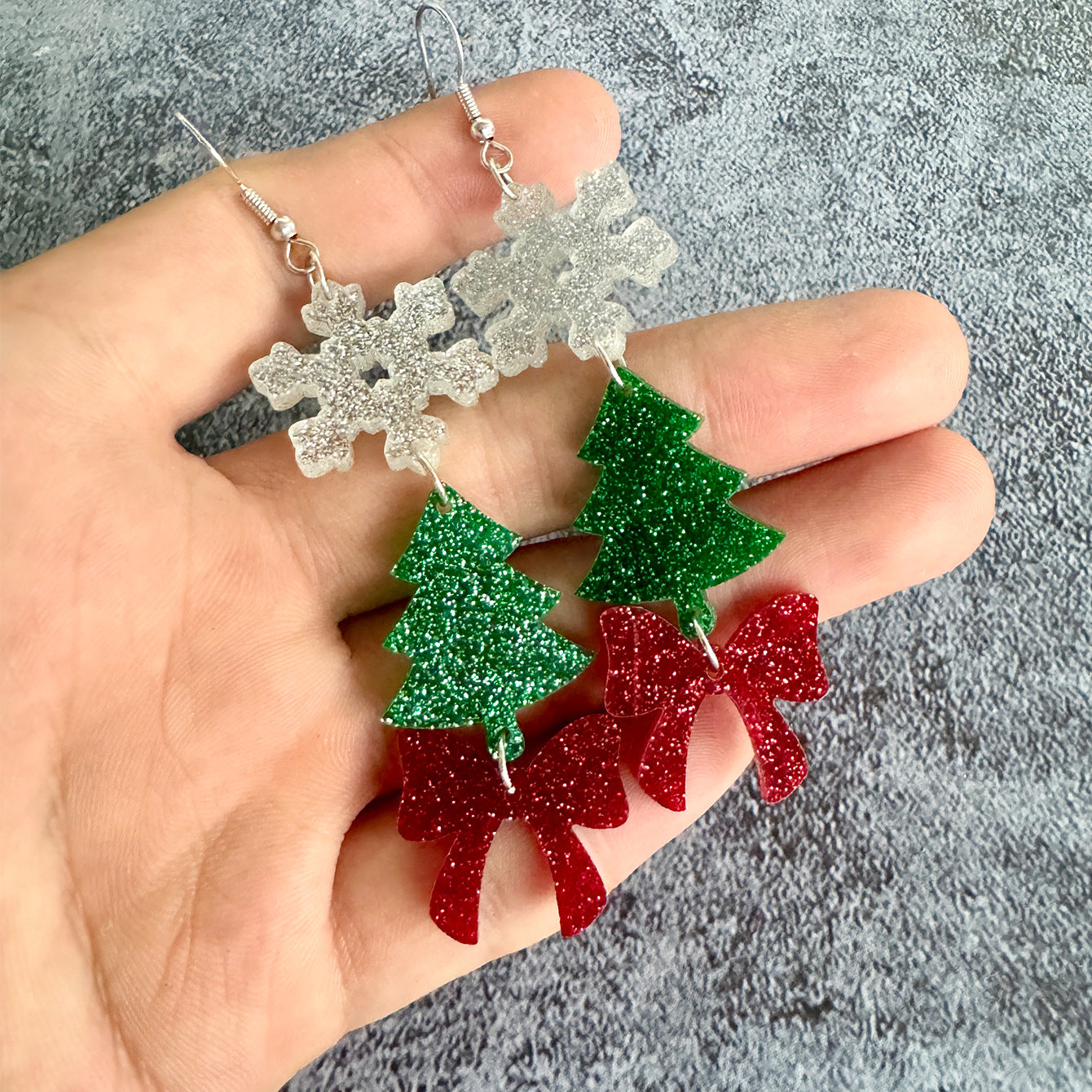 Wholesale Christmas acrylic earrings