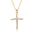 Wholesale Pearl zircon cross necklace  light luxury personalized colorful  necklace