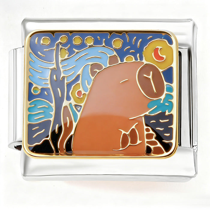 Wholesale  Italian Charm Bracelet 9mm DIY color patchwork Creative Stainless Steel Composable Bracelet