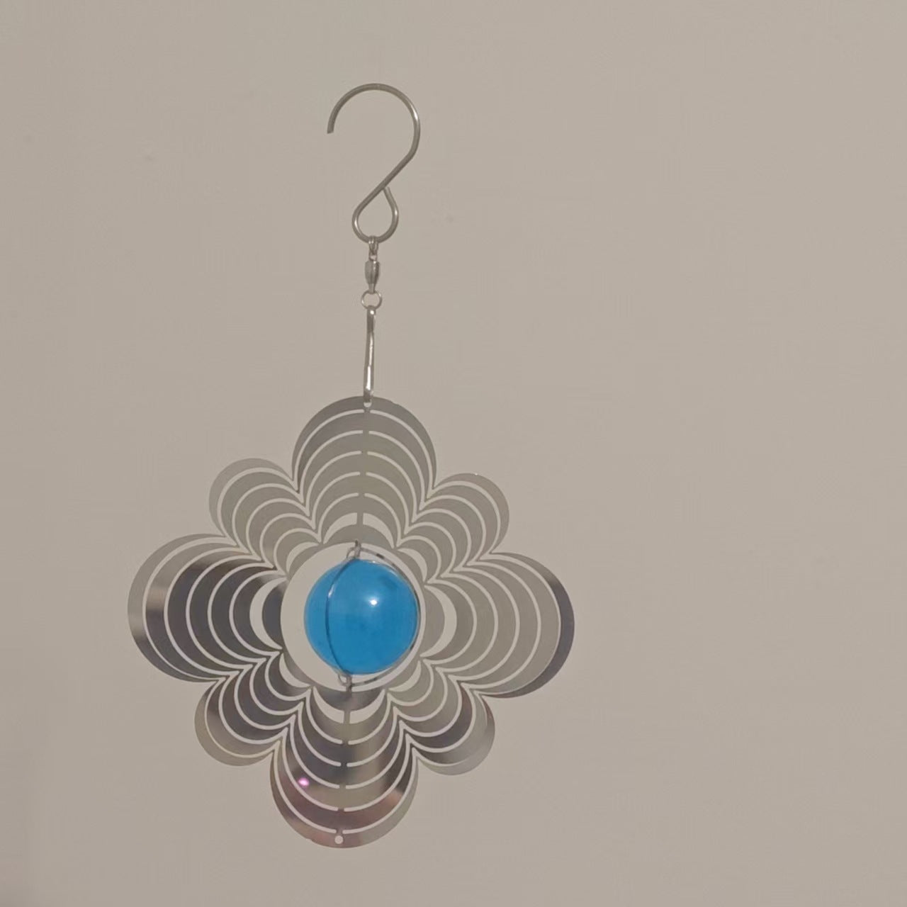 Wholesale Stainless Steel Flower Rotating Wind Chime