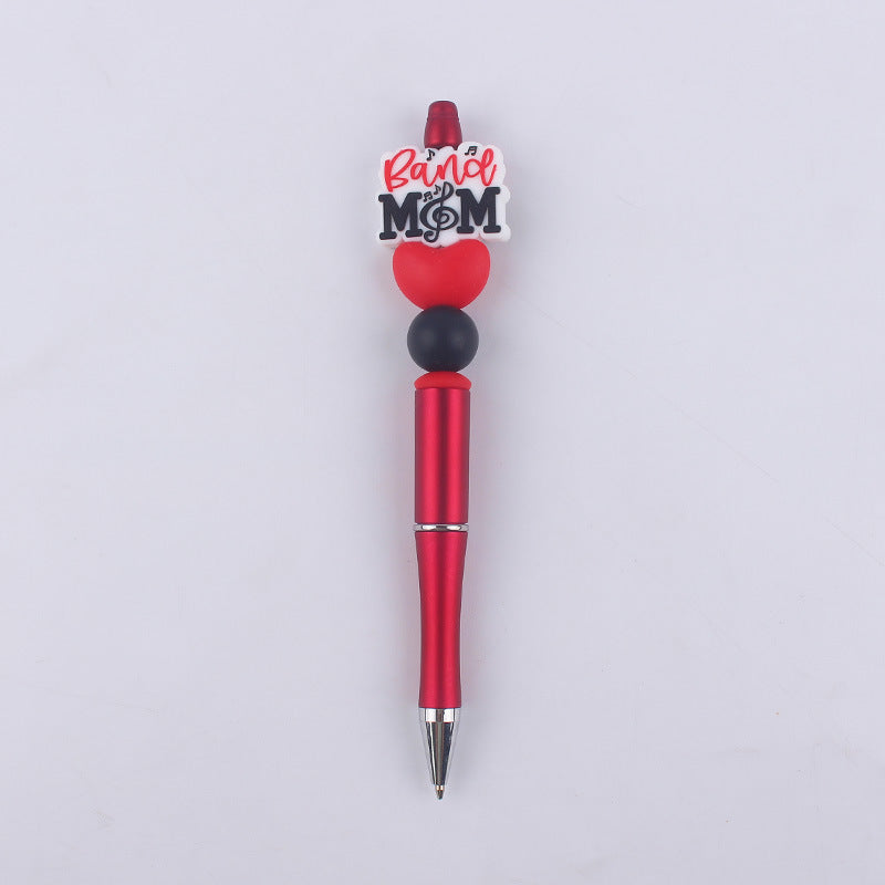Wholesale Creative Cartoon Mom Series Silicone Beaded Ballpoint Pen