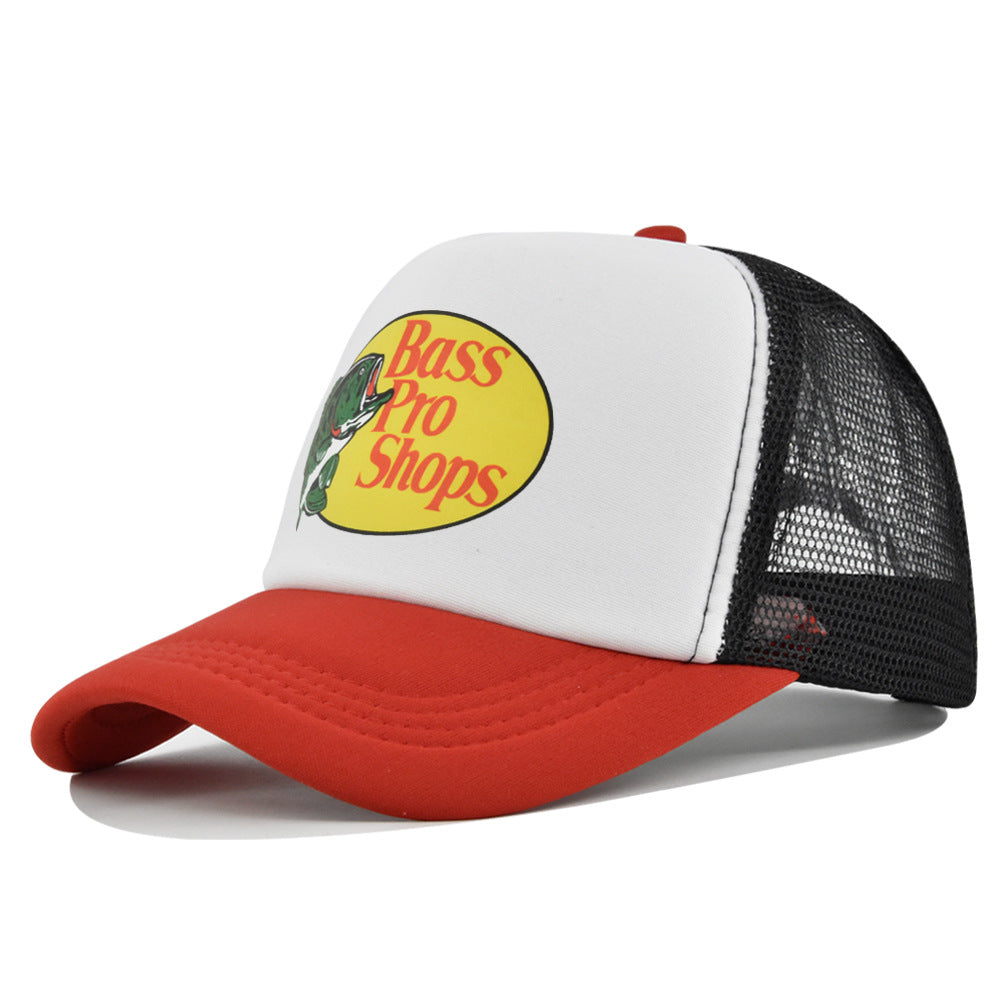 Wholesale Printed fish silk screen cap summer net Hat