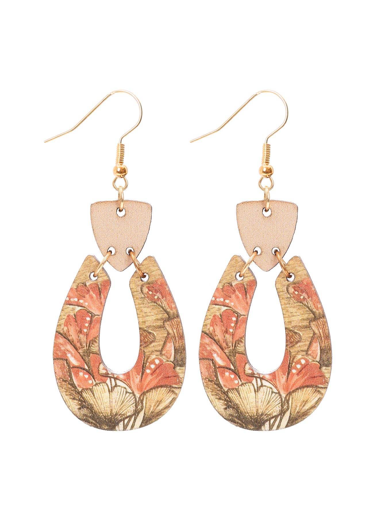 Wholesale  Bohemian Style Retro High-grade Exaggerated Wooden Earrings