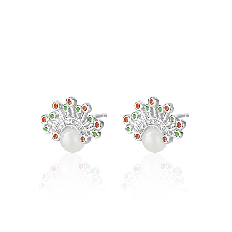 Wholesale  S925 Sterling Silver Flower Earrings