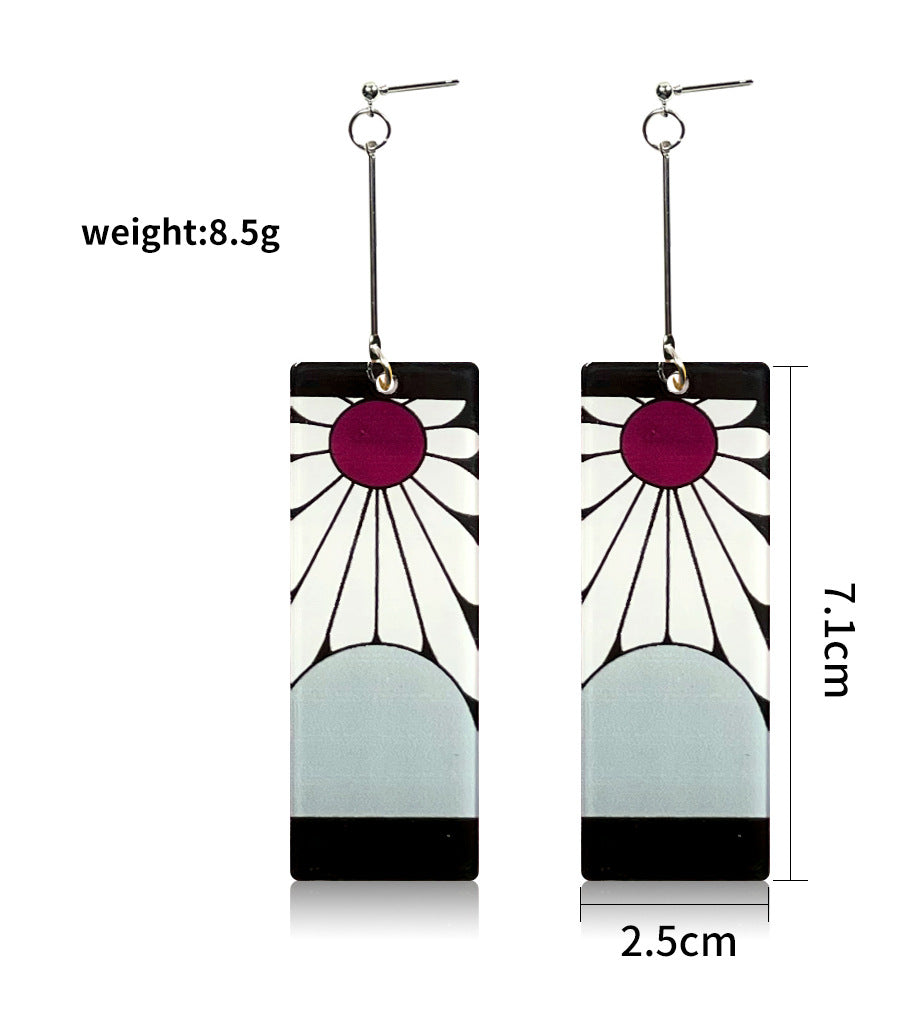Wholesale Cartoon Anime Butterfly Acrylic Earrings ACC-ES-Jiay011