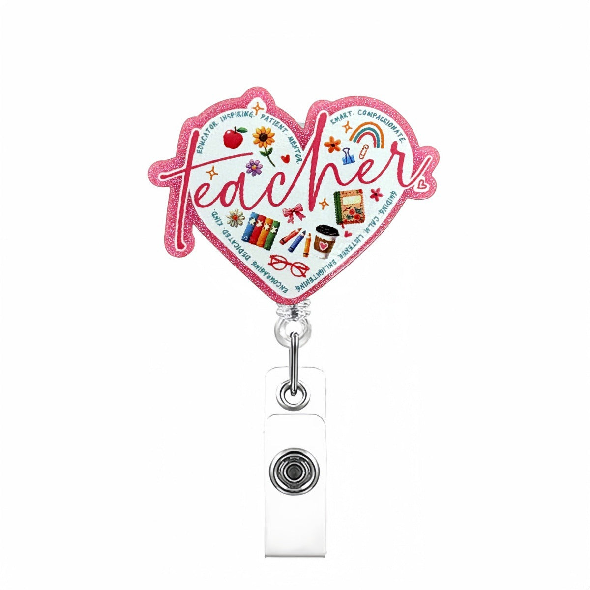 Wholesale  acrylic glitter bow   Badge Reels