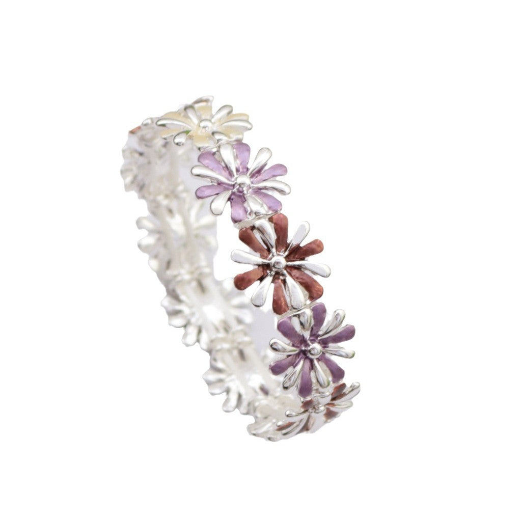 Wholesale  Color Daisy Alloy Stretch Bracelet