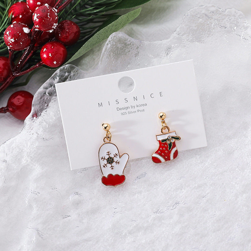 Wholesale S925 Silver Needle Christmas Earrings ACC-ES-QingLian001