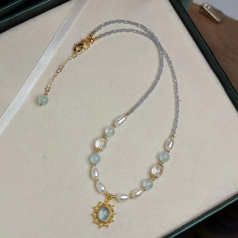 Wholesale  Color Shell Peach Heart Necklace