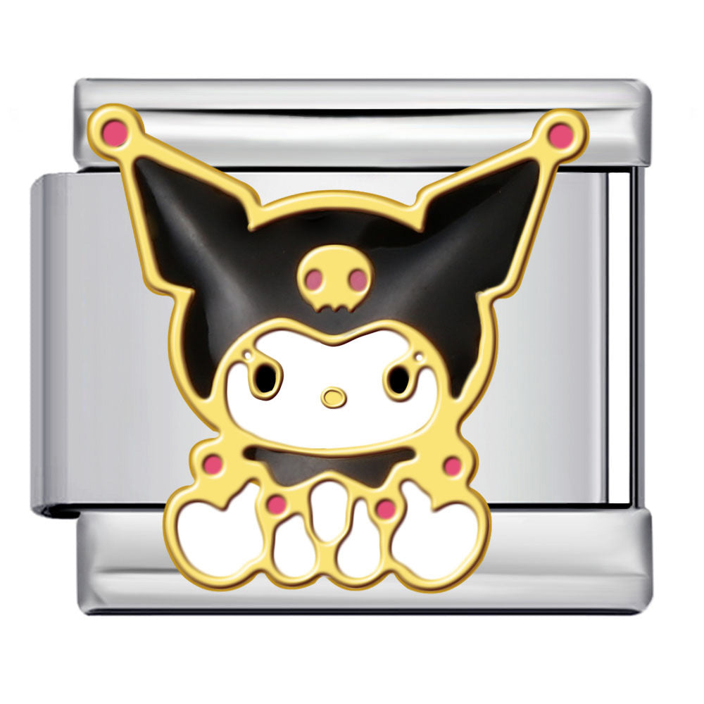 Wholesale 9mm Italian Charm Starter Bracelets DIY square Single Section Creative Stainless Steel Composable Bracelet