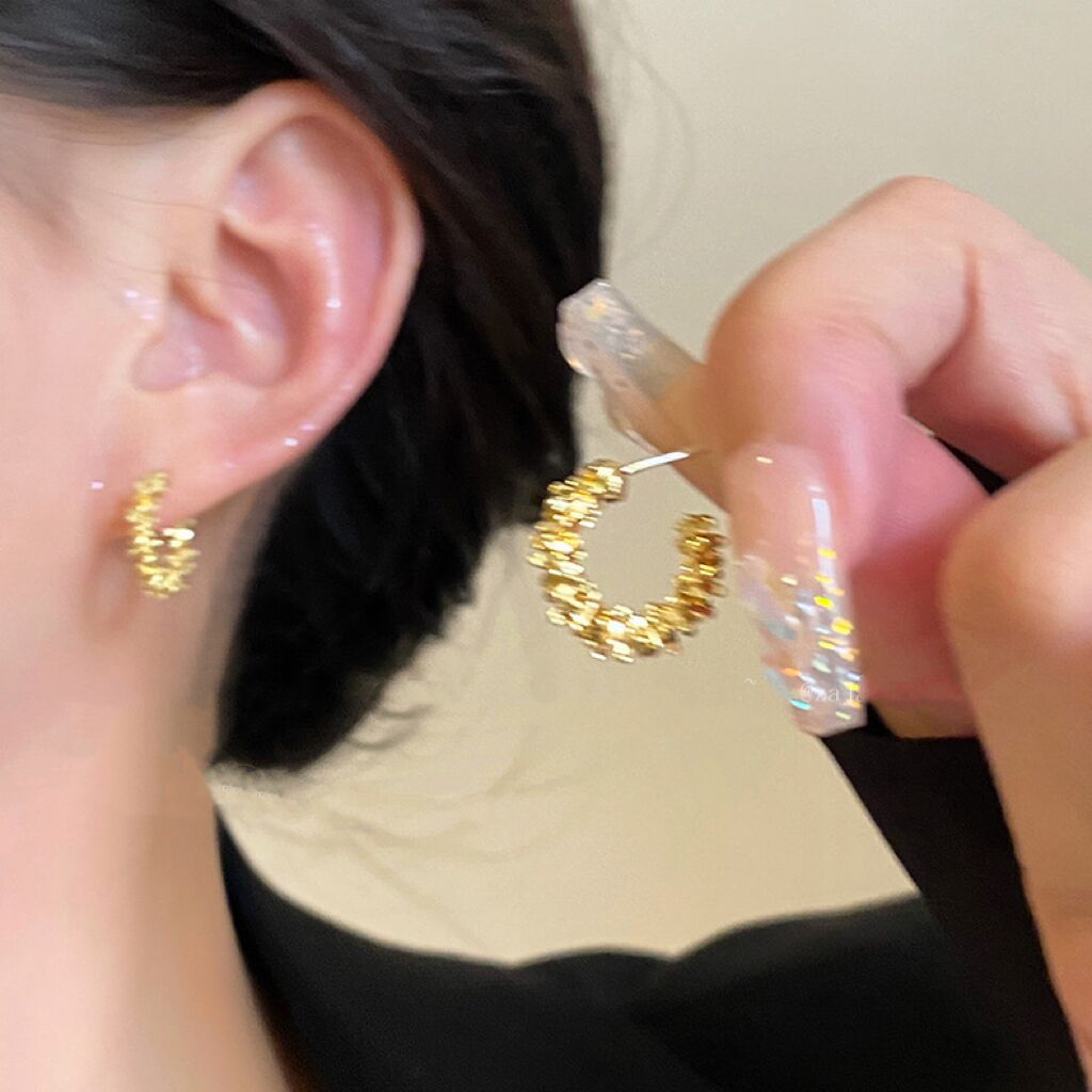 Wholesale small silver metal earrings