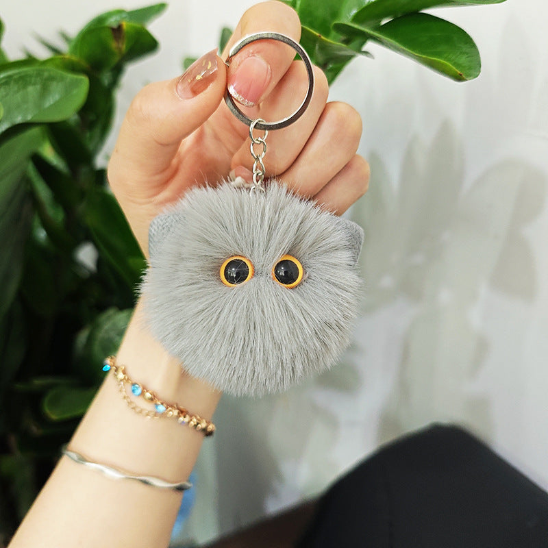 Wholesale Cute Plush Cat Head Keychains ACC-KC-Chengx005