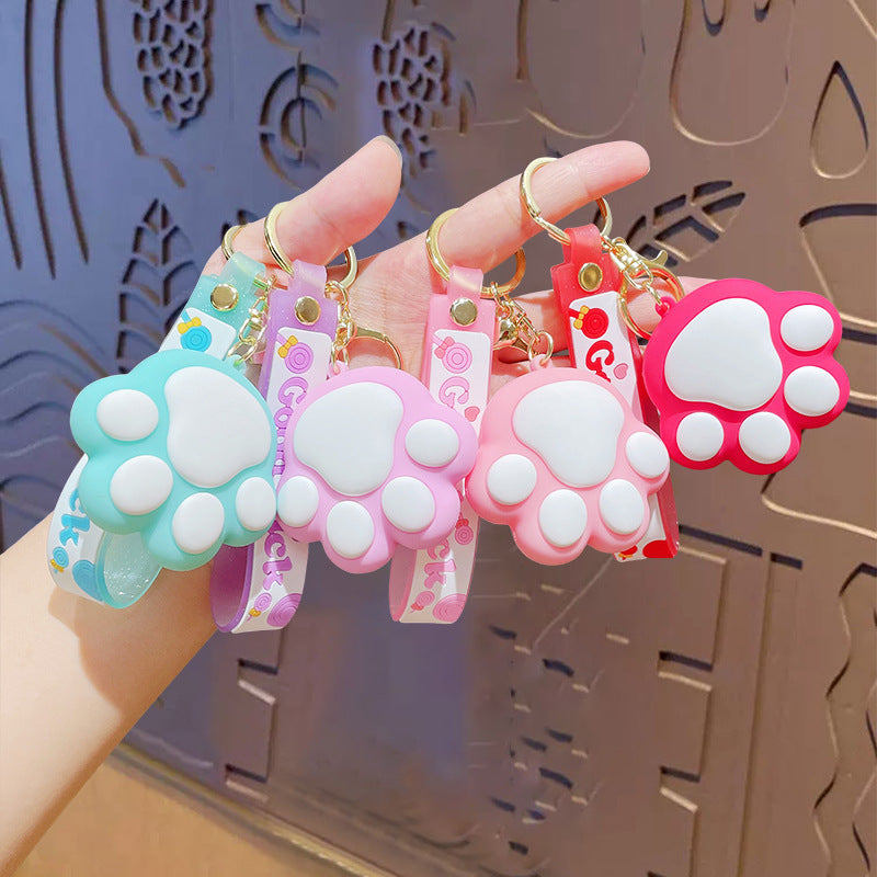 Wholesale Cartoon Cat Claw PVC Keychain ACC-KC-ZhongChi001