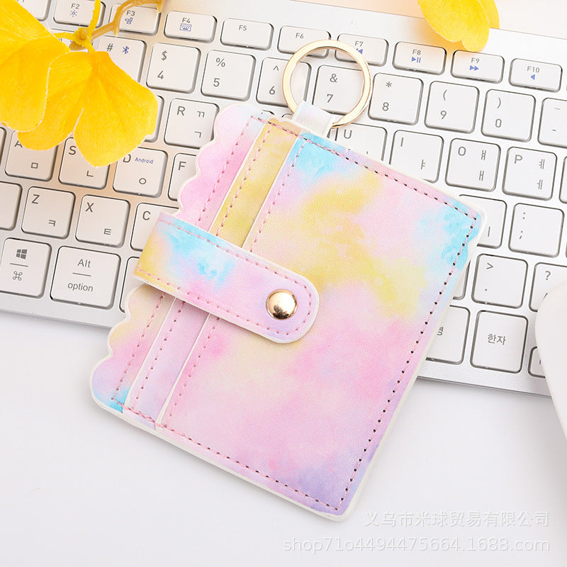 Wholesale Western Style Aztec Tie Dye Camouflage Plaid Leopard Print PU Pickup Bag Keychain ACC-KC-MiQiu001