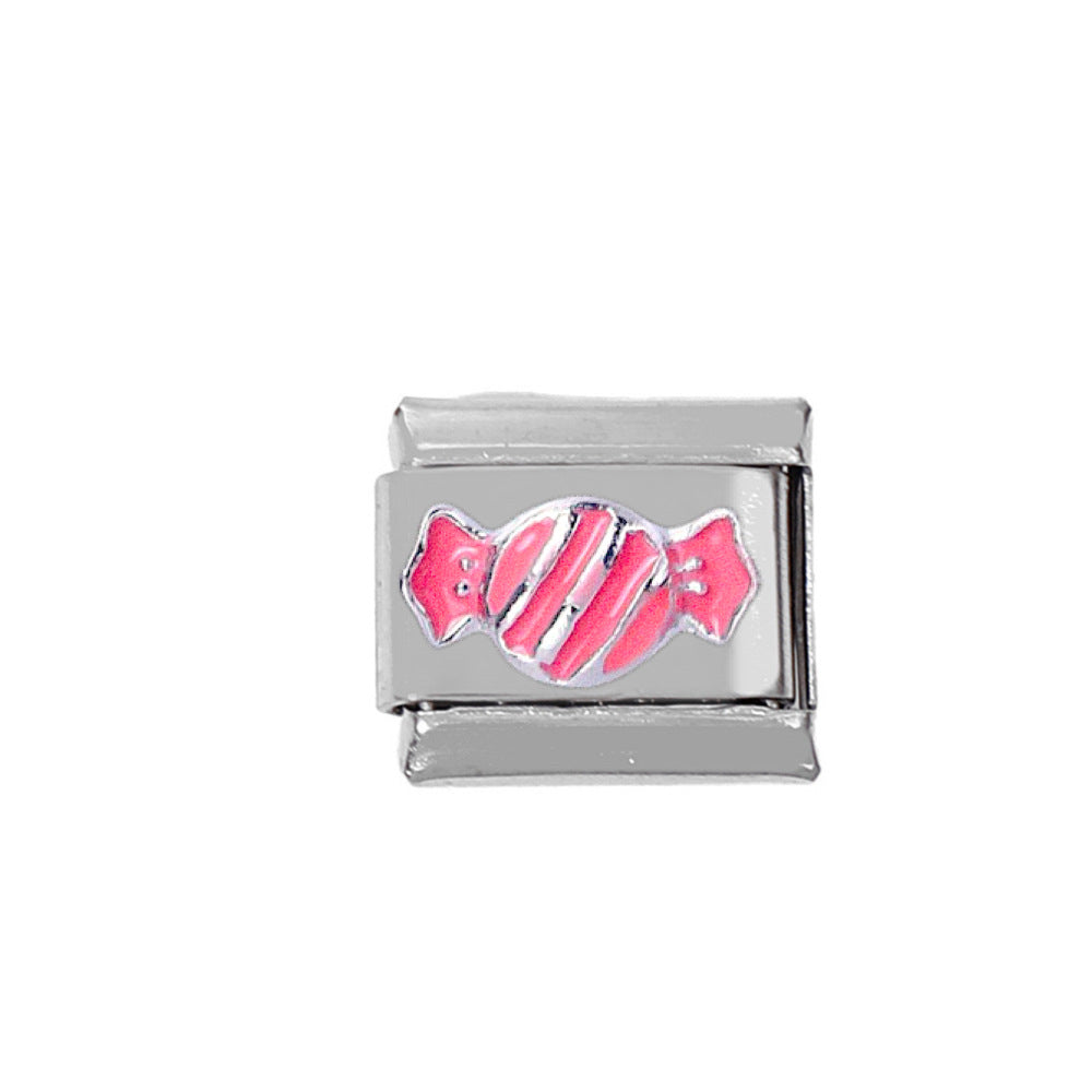 Wholesale Hamburger Coffee Stainless Steel DIY Charm Module For Bracelet Necklace Making Craft Supply