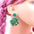Wholesale St. Patrick's Day Four Leaf Clover Milk Leopard Earrings