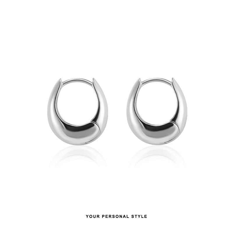 Wholesale Minimalist Water Drop Earrings Gold Plated Copper Fashion Jewelry Accessory