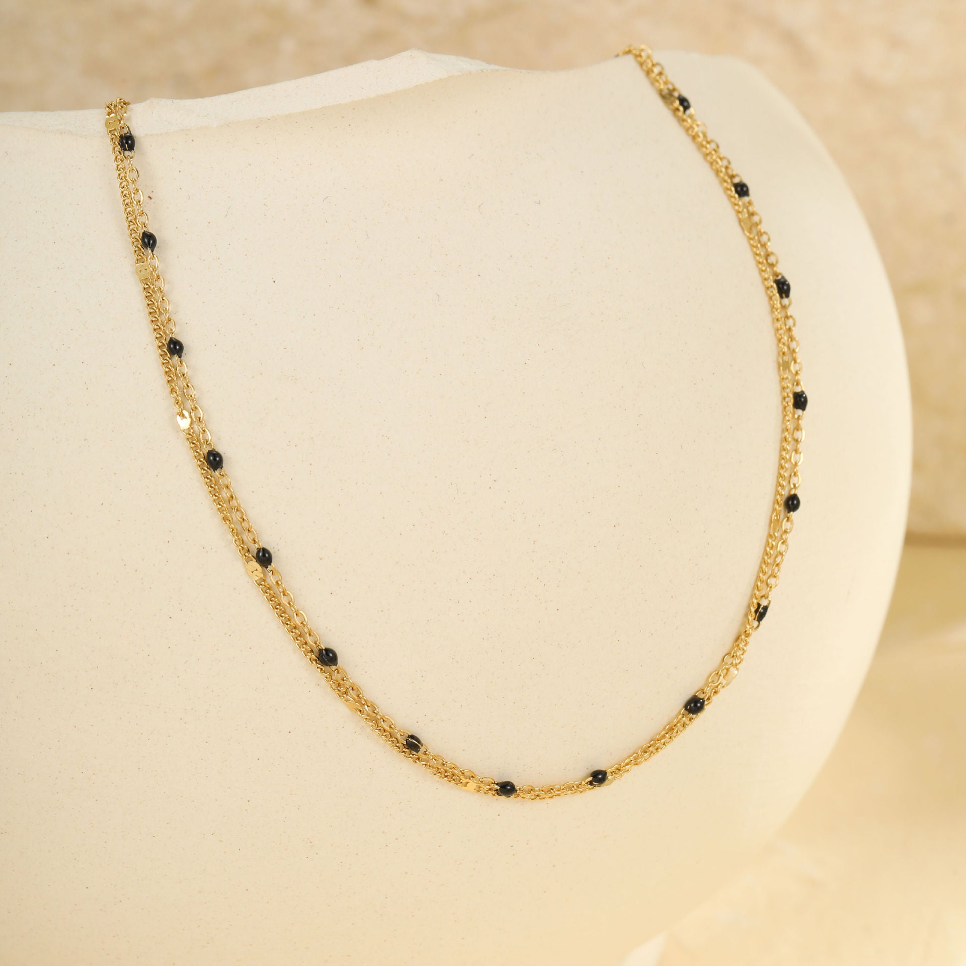 Wholesale color oil drops bean dopamine stainless steel anklet