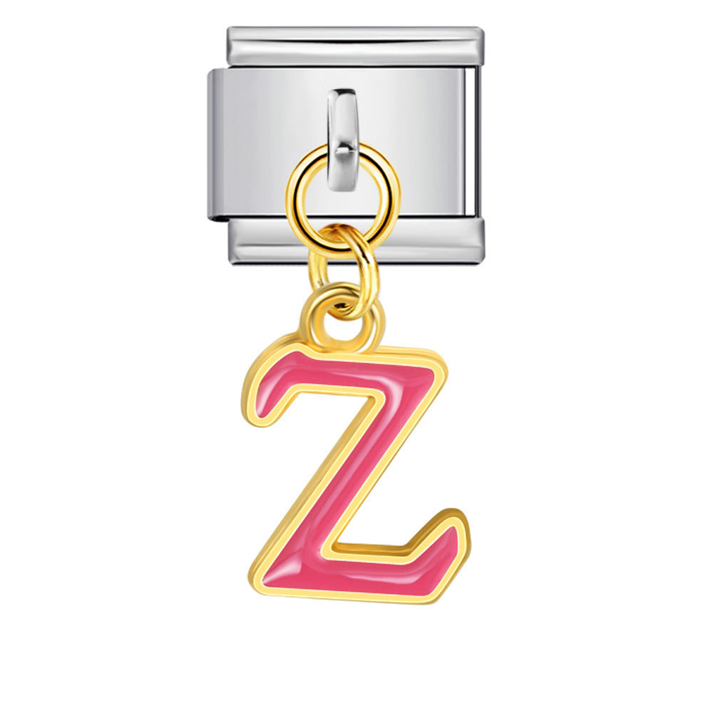 Bracelet de charme italien 5pcs 5pcs 9 mm BRACEAUX DE CROCHEMENT D'HUILE COLORES