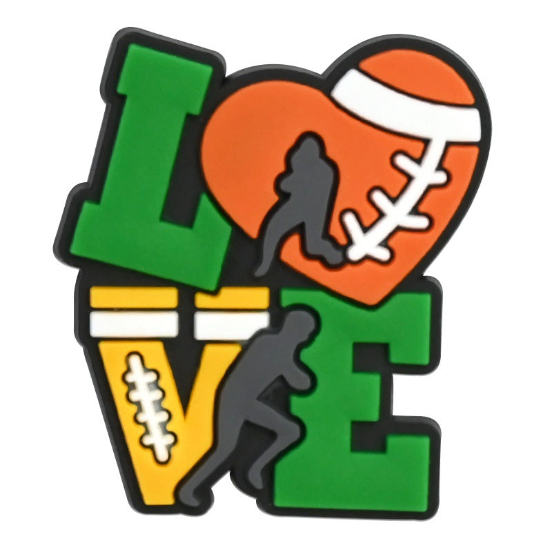 Wholesale Random 100pcs floral clogs PVC Soft Rubber Shoe Buckle Decoration